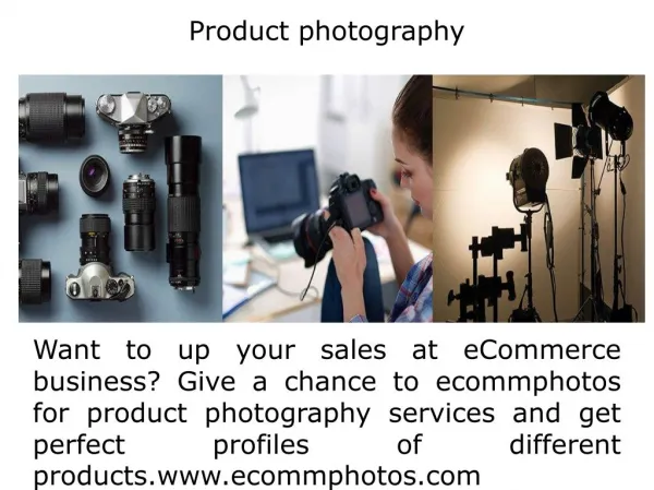 Affordable eCommerce photography