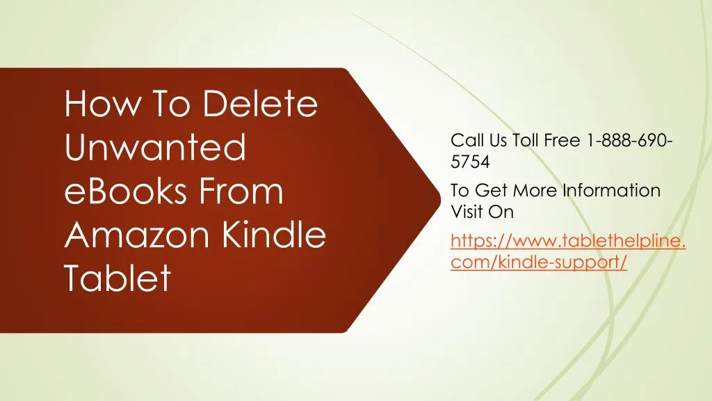 how to delete unwanted ebooks from amazon kindle tablet
