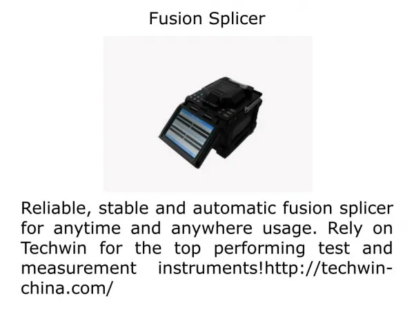 Fusion Splicer