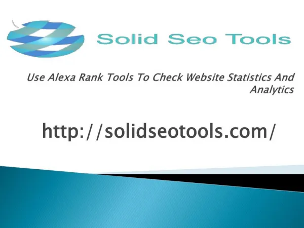 Use Alexa Rank Tools To Check Website Statistics
