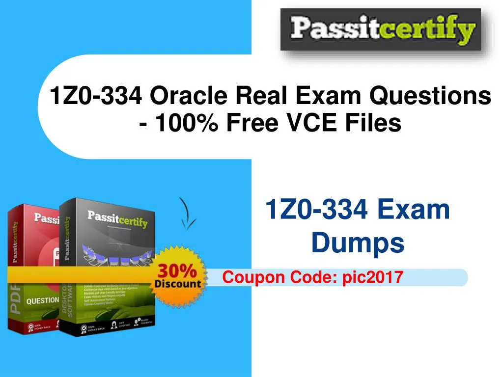 1z0 334 oracle real exam questions 100 free vce files