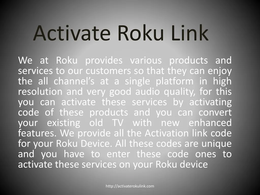 activate roku link