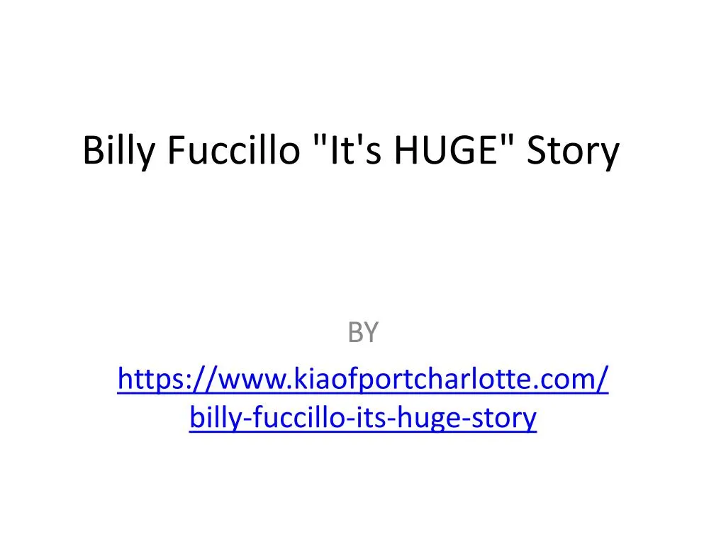 billy fuccillo it s huge story