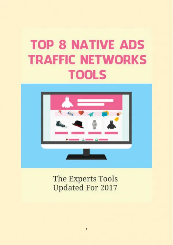 Top 8 Native Ads Traffic Network Tools