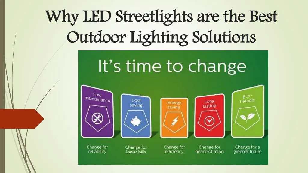 why led streetlights are the best outdoor lighting solutions