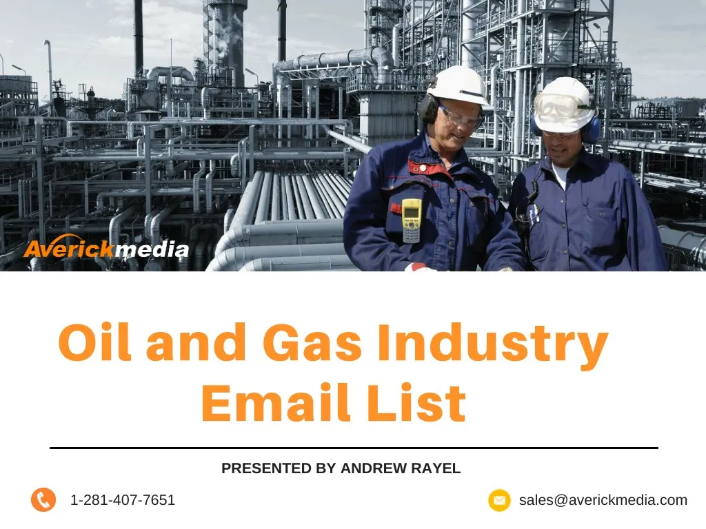 oil and gas industry email list