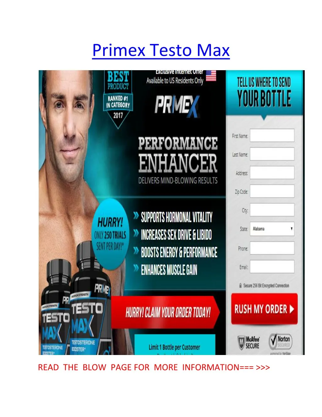 primex testo max
