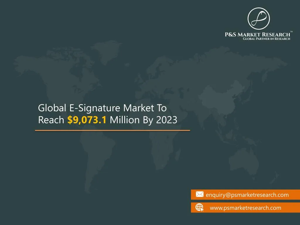 global e signature market to reach