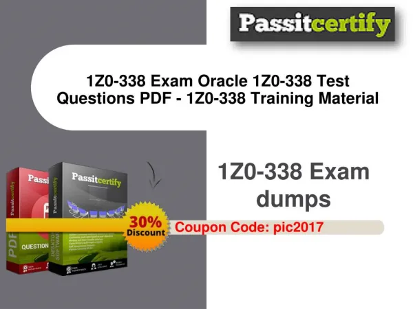 Want To Pass 1z0-338 Oracle exadata Exam Immediately?
