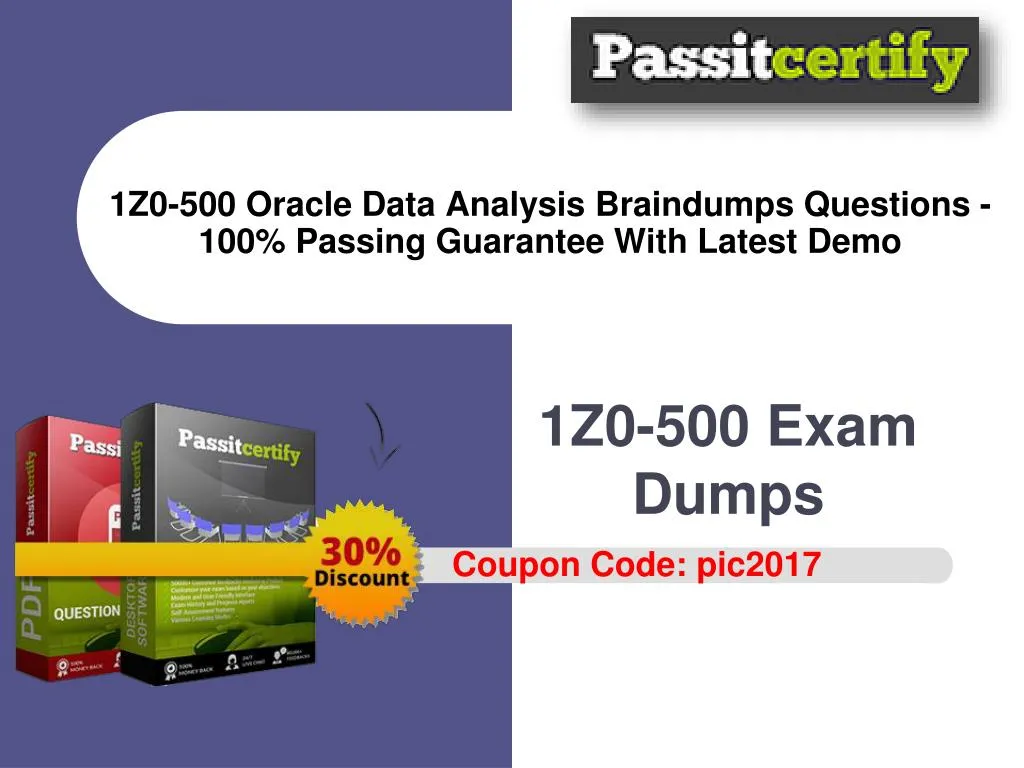 1z0 500 oracle data analysis braindumps questions 100 passing guarantee with latest demo