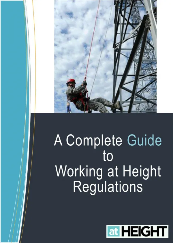 A Complete Guide to Working at Height Regulations by At-Height