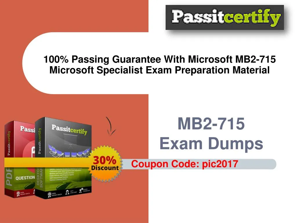 100 passing guarantee with microsoft mb2 715 microsoft specialist exam preparation material