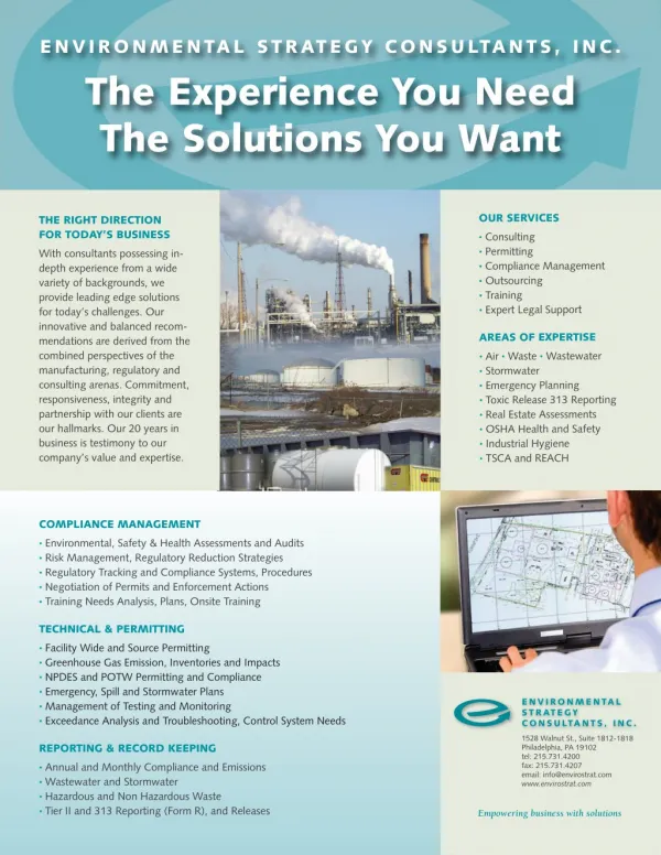 ENVIRONMENTAL STRATEGY CONSULTANTS, INC