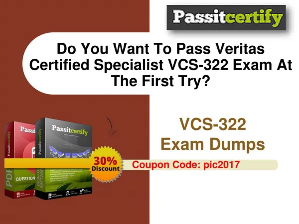 Veritas Certified Specialist VCS-322 Exam Question Answer