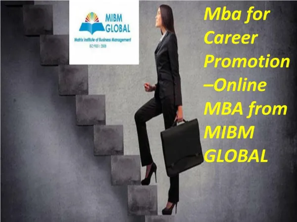 Mba for Career Promotion In Noida