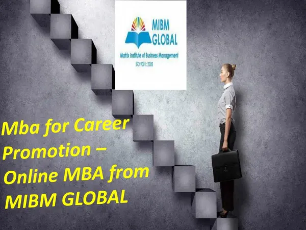 Mba for Career Promotion for MIBM GLOBAL.avi