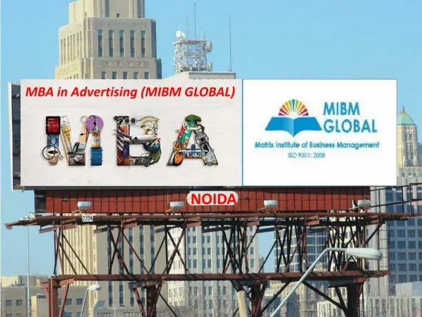 MBA in Advertising –MIBM GLOBAL-MBA