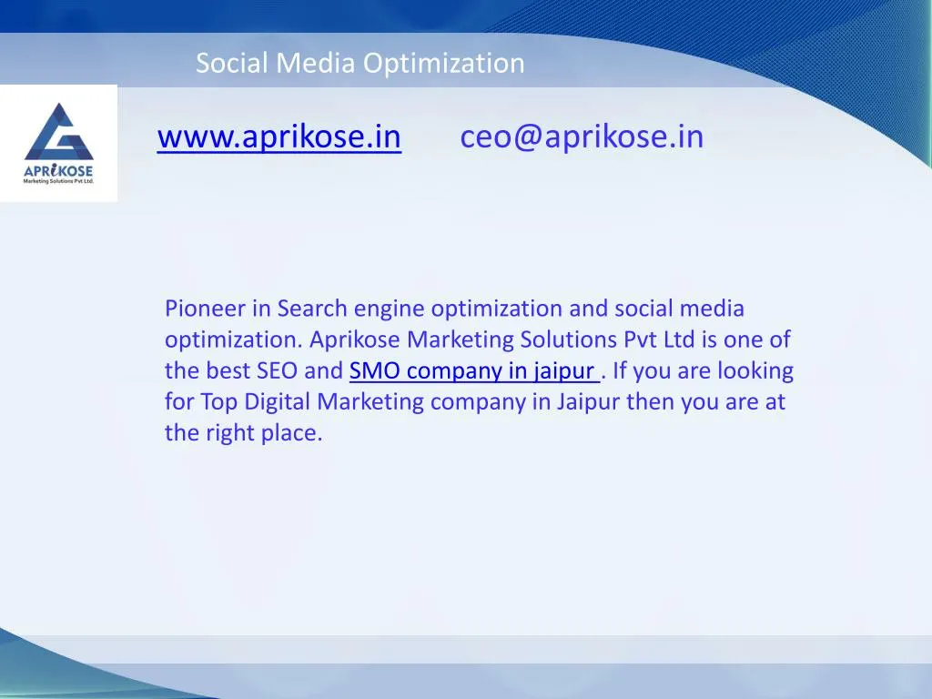 social media optimization