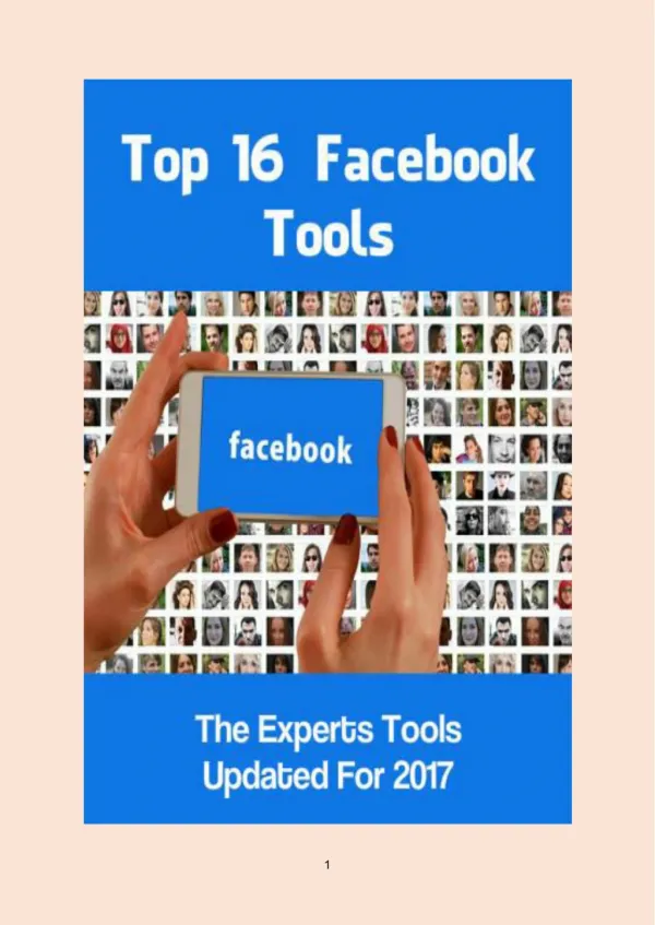 Top 16 Facebook Tools