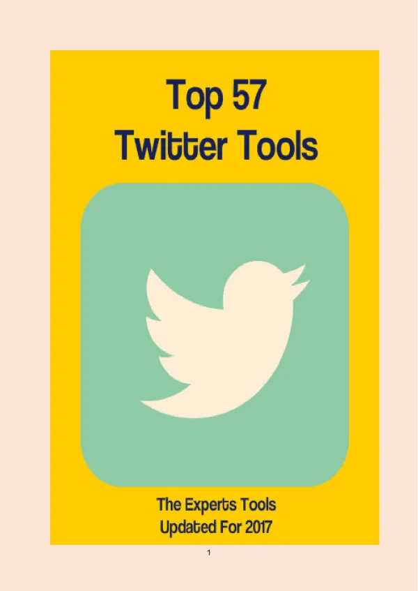 Top 57 Twitter Tools