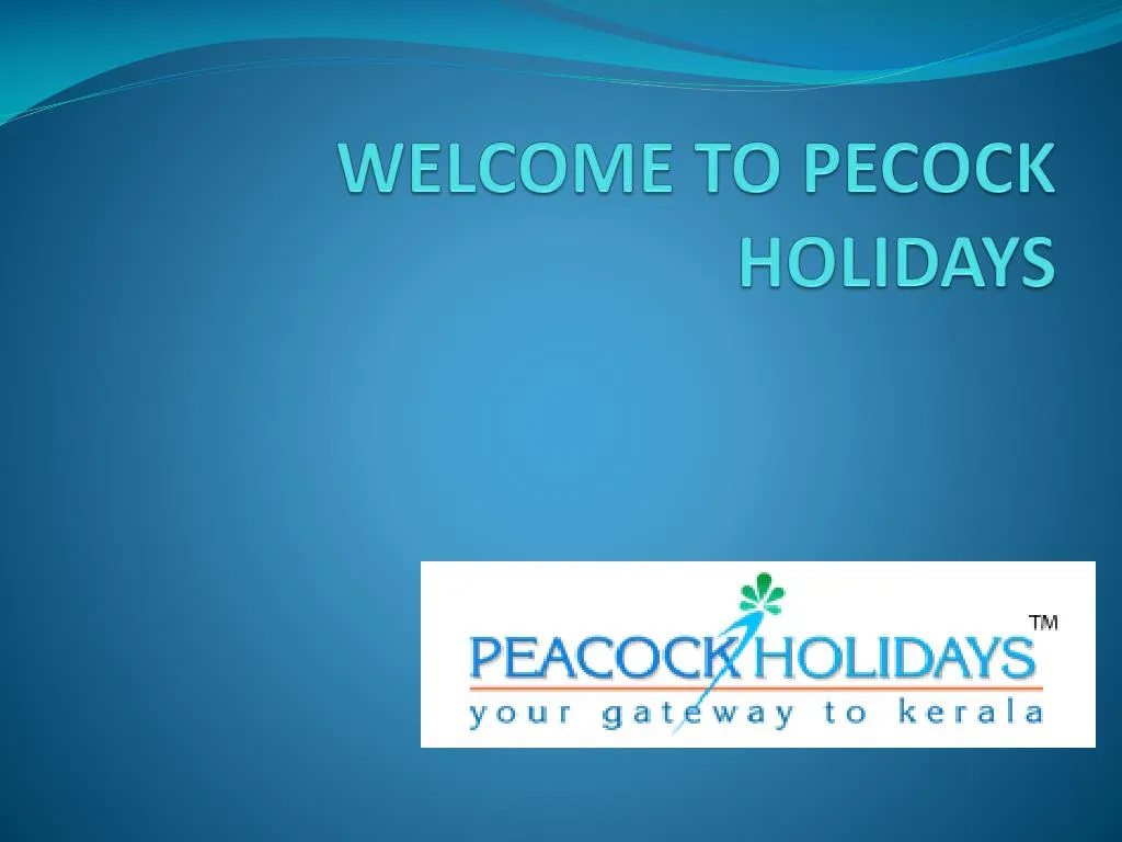 welcome to pecock holidays
