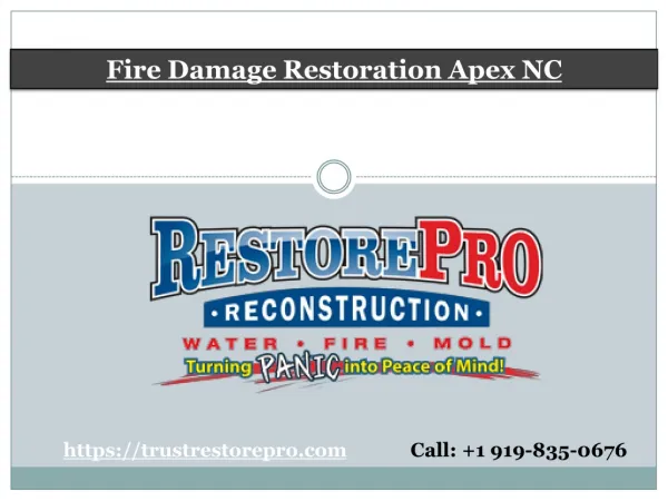 Fire & Smoke Damage Repair & Restoration in Apex, NC