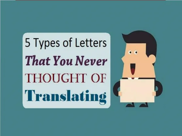 5 Types of Letters That You Never Thought of Translating