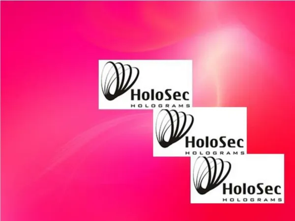 Holograms at Holosec.co.uk