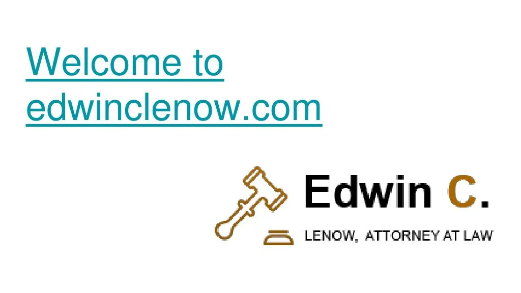 welcome to edwinclenow com