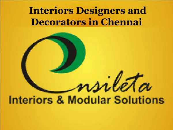 Interior Designers in Chennai, Interior Decorators in Chennai
