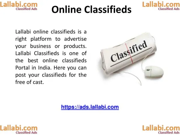 Importance and Advantages of online classifieds (advertising) in india