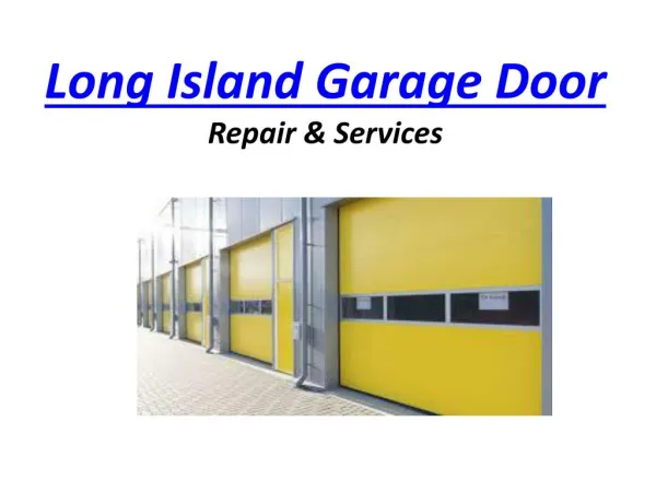 Long Island Garage Door Repair NY