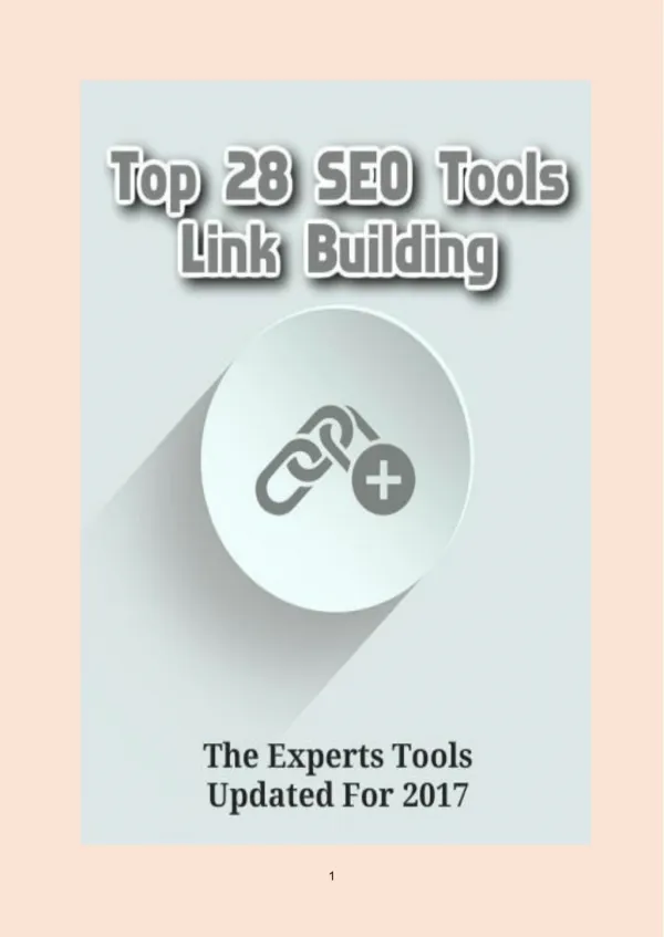 Top 28 SEO Tools-Link Building