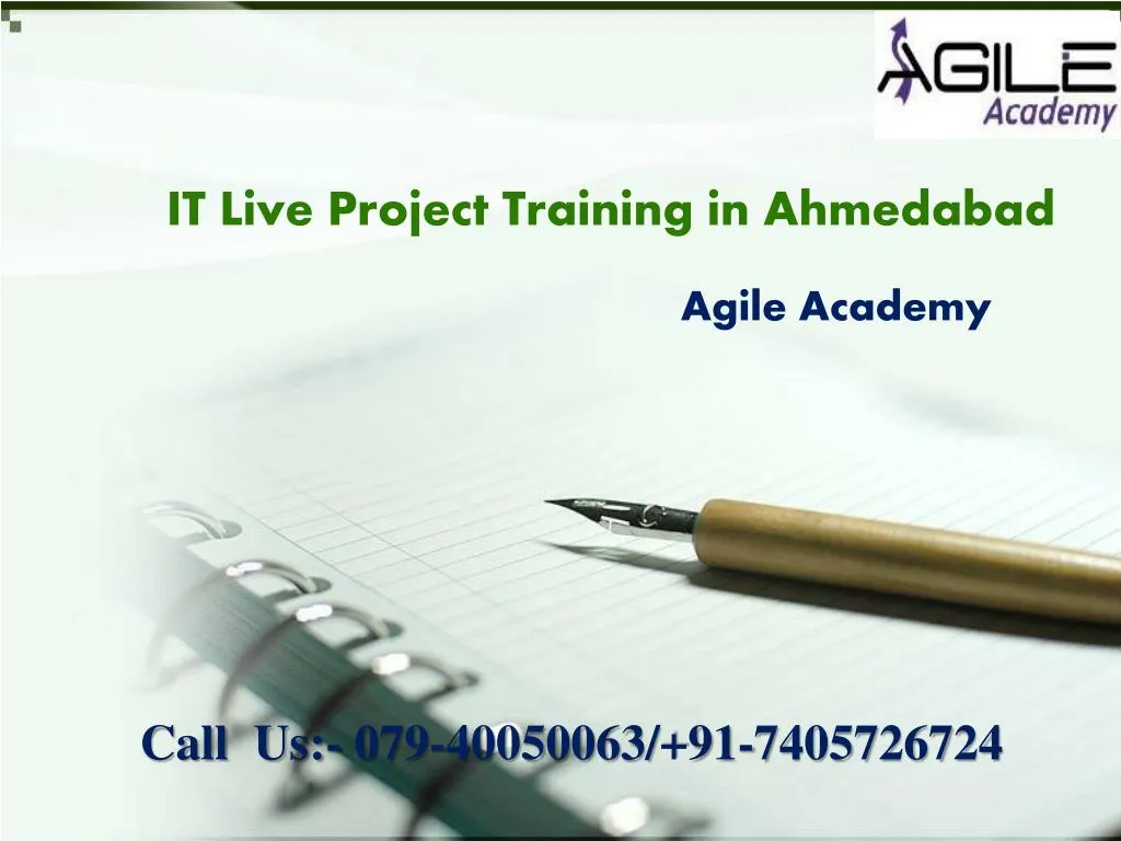 it live project training in ahmedabad