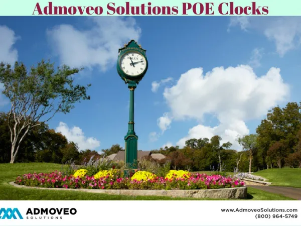 Admoveo solutions poe clocks