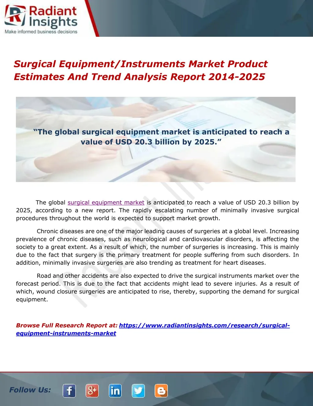 surgical equipment instruments market product