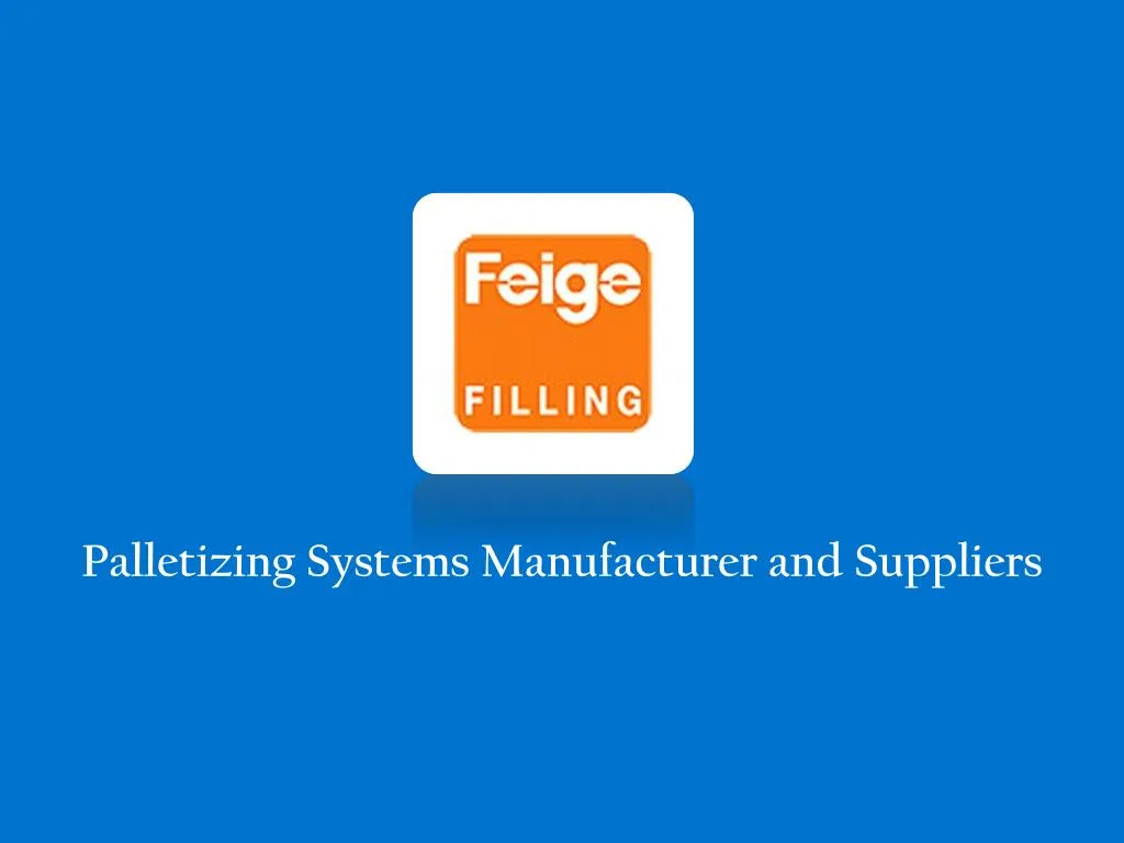 palletizing systems manufacturer and suppliers
