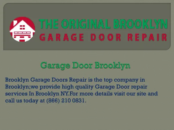 Garage Door Brooklyn