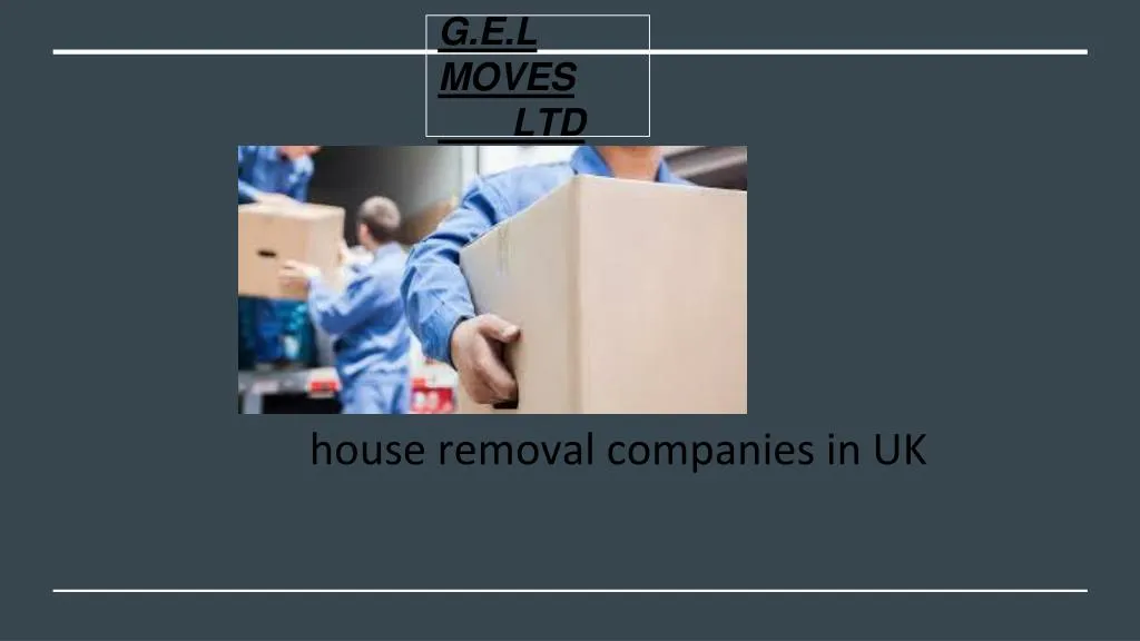 house removal companies in uk
