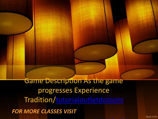 Game Description As the game progresses Experience Tradition/tutorialoutletdotcom