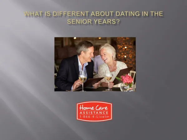What Is Different About Dating in the Senior Years?