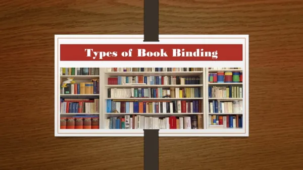 Types of Book Binding