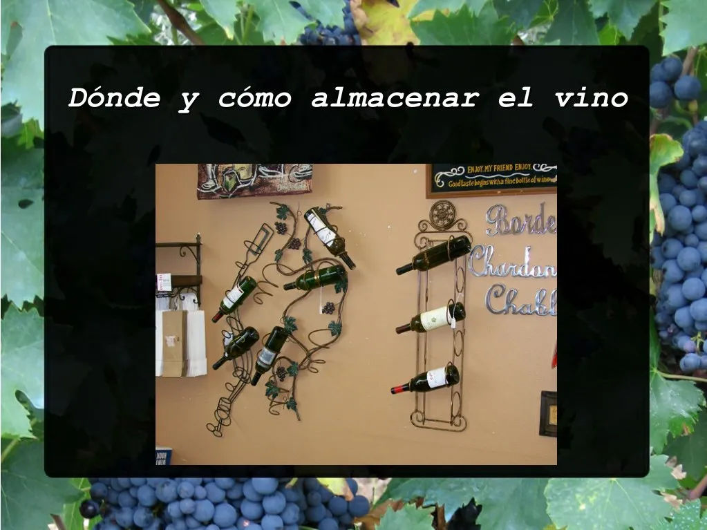 d nde y c mo almacenar el vino