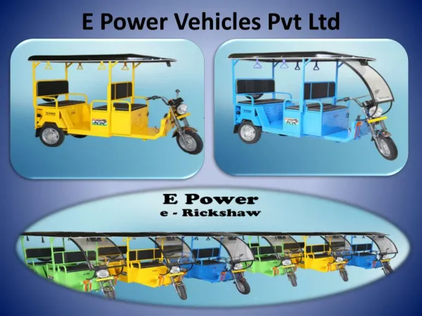 E Rickshaws,E Rickshaws in India,E rickshaw Dealership