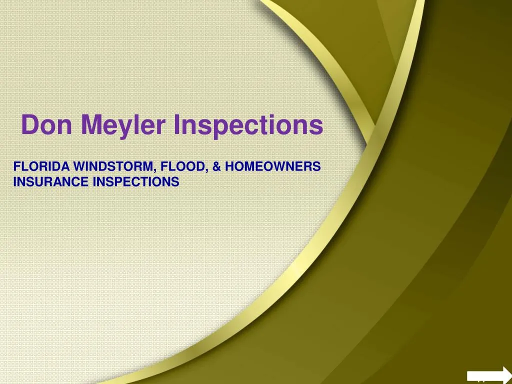 don meyler inspections