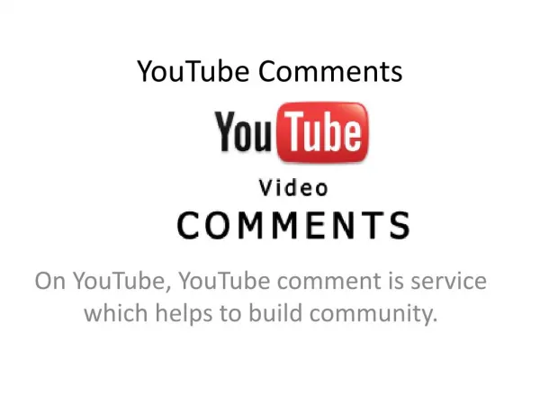 Buy Real YouTube Comments and Make videos most watched