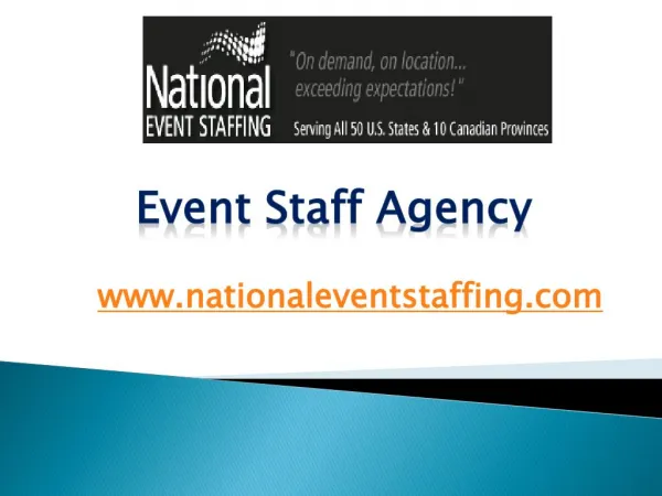 Event Staff Agency - www.nationaleventstaffing.com