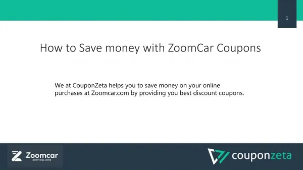 How to Use ZoomCar Coupons Online