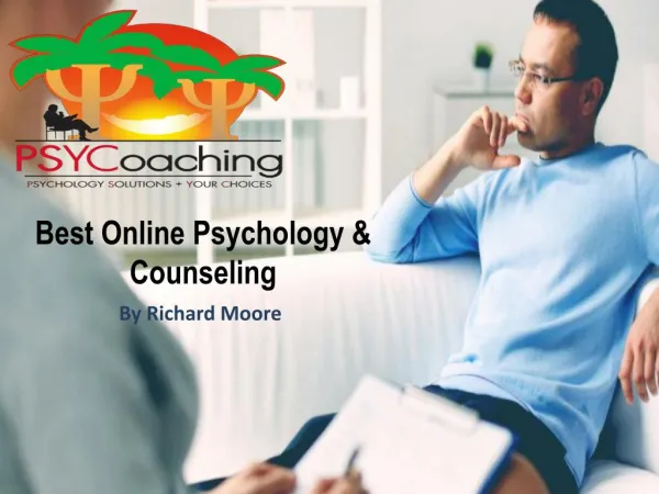 Best Psychology Counseling By Richard Moore