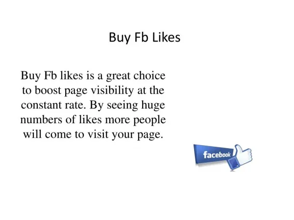 Buy Fb Likes